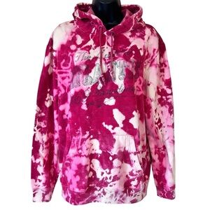 Distressed GAP The Eastern Atlantic 1969 Showdown Bleached Tie Dye Hoodie